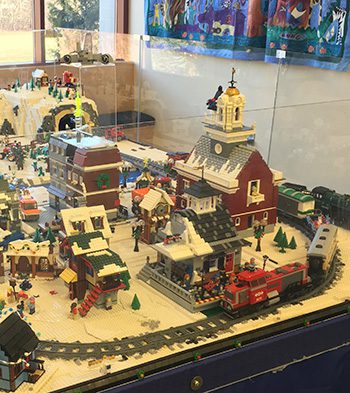 holiday village train set