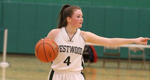 Point guard Allison Morin (4) was the nucleus of Westwood’s offense in 2016-2017. The senior’s leadership, play-calling, and expertise of finding open teammates will be missed dearly.