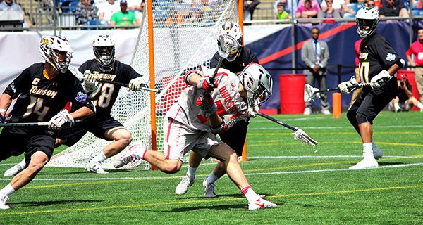 Buckley (7) turns and fires a shot on net through a set of Tiger defenders. Photos by Michael Flanagan