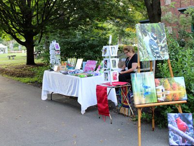 The Massachusetts’s Horticultural Society’s Gardens at Elm Bank celebrates the third annual ‘Arts on the Green’ event, which features a handful of local artists and their work.