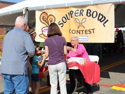 The ‘Souper Bowl’ contest at the Needham Business Association’s Harvest Fair attracts soup fanatics to enjoy the annual town celebration.