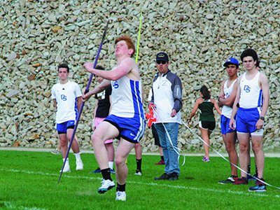 Danny Bennett has qualified to compete at Division IV states in the javelin throw. Photos by DS Athletics