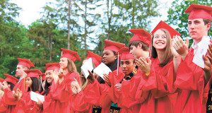 The class of 2018 gives their parents, their most important educators in life, a standing ovation. Photos by Laura Drinan