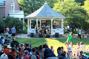 Townspeople relaxed and enjoyed a beautiful evening of good music and warm weather. Photos by Daniel Curtin