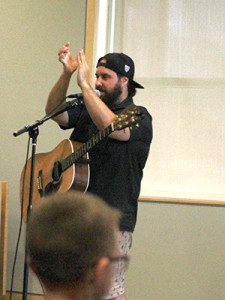 Frank Gallo and Andrew Tuzhilin have traveled as far away as Alabama and Montana performing to kids. Photos by Daniel Curtin