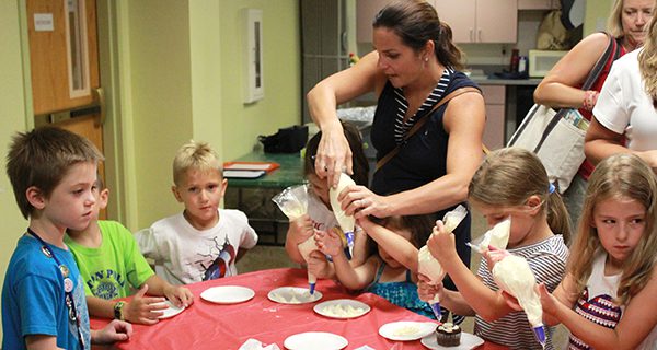 It got a little messy, but as long as the kids were having fun, it was all worth it. Photos by Daniel Curtin