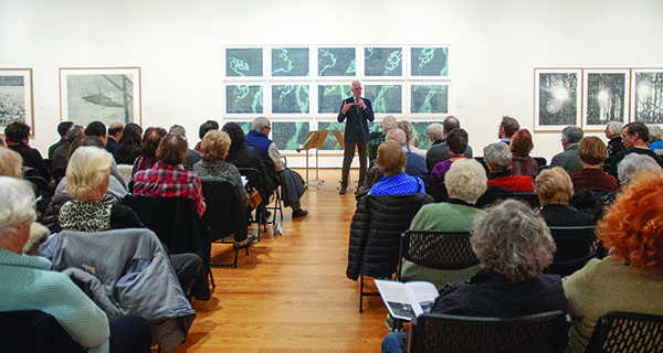 At the Davis Museum at Wellesley College, BSO Associate Director of Program Publications Robert Kirzinger leads a Community Conversation about the Boston Symphony Orchestra’s Community Concert to follow. Photos by Audrey Anderson