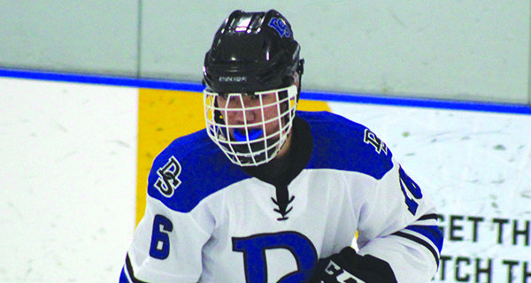 Senior Max Tjen (16) will be relied upon as a defensive anchor as well as a leader for DS/Weston this season. Photos by Dover-Sherborn Hockey Club