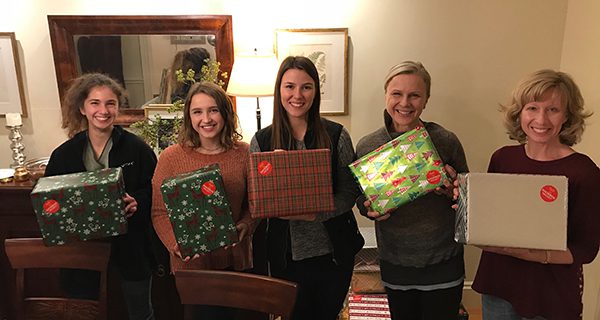 Needham’s Cuddy organizing Shoebox holiday drive