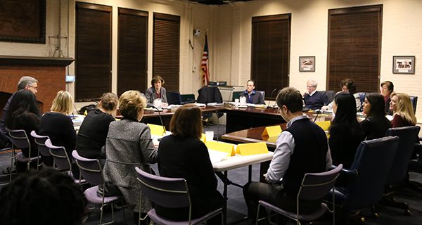 Community members address the Wellesley Board of Selectmen at a discussion on diversity. Photos by Alex Oliveira