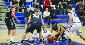 Needham shows some of the toughness that was the key to the second half. Photos by James Kinneen