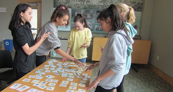 Westwood middle schoolers were given a chance to pick through their choice of henna designs. Photos by By Amelia Tarallo