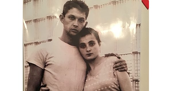 Carol and Sol Fineblum in Los Angeles in 1946; they were students at UCLA. Sol still sports army pants in the shot.