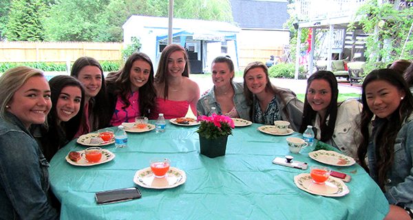 Punch was the most popular beverage for the girls to drink as they bonded with their friends during the tea.