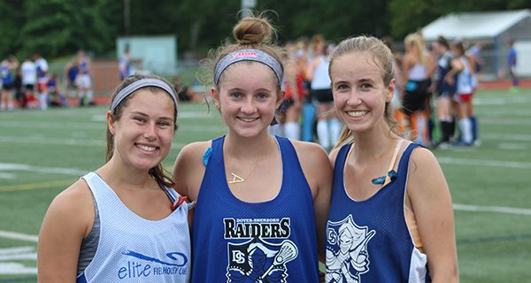 From left-to-right: Payton Ahola, Abby Gramar and Sarah Lamson will serve as Dover-Sherborn field hockey’s three senior co-captains in 2019.