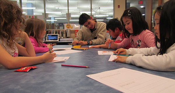 Niki Apostolicas used packets to help the kids learn about germs, and answered questions about how people get sick.