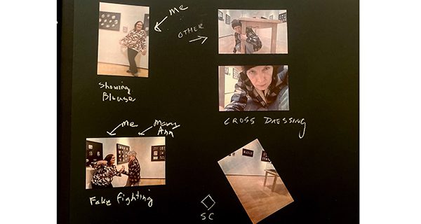 In ‘Going Viral: Photography, Performance, and the Everyday,’ an album page created by gallery visitors with the provided Kodak Printomatic cameras. Photographs by Audrey Anderson